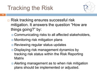 Management Reserve Calculation
Principles
¨  Management reserve (MR) is held for growth within the
currently authorized work scope, for rate changes, and
for other program unknowns. MR is not used to offset
accumulated overruns or underruns and it is not a
contingency budget than can be used for new work or
eliminated from the contract price during subsequent
negotiations. The management reserve budget
is not included as part of the Performance Measurement
Baseline (PMB). Source: ACQuipedia
¨  Operational Definition: Management Reserves (MR)
covers in-scope known reducible risks that were not
mitigated. It is for in-scope work that may or may not
materialize.
18
 