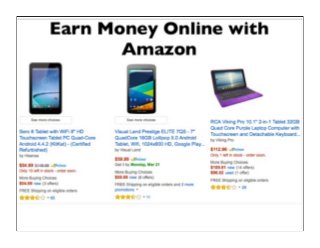 Earn Money Online with Amazon