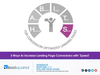 5 Ways to Increase Landing Page Conversions with ’Speed’
 