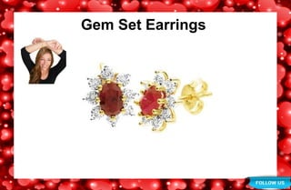 Gem Set Earrings
 