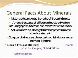 Earth Materials Jess And Heather | PPT