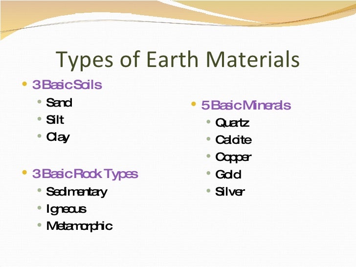 Earth Materials Jess And Heather