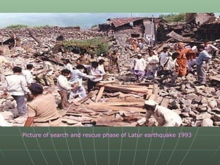 Picture of search and rescue phase of Latur earthquake 1993 
