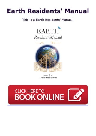 Earth Residents' Manual
This is a Earth Residents' Manual.
 