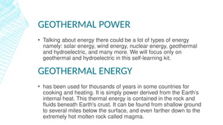 EARTH-SCI.ppt Geothermal energy presentation | PPTX