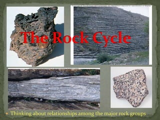  Thinking about relationships among the major rock groups
 