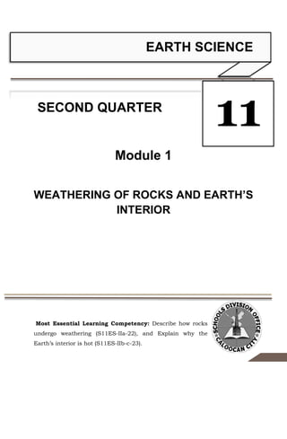 Earth-Science-Q2-Week-1.pdf | Geology | Science