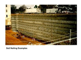 Soil Nailing Examples 