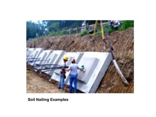 Soil Nailing Examples 