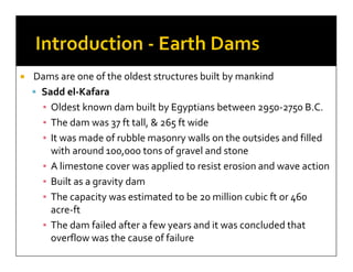 Earth and rockfill dams