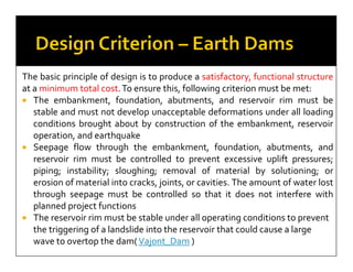 Earth and rockfill dams