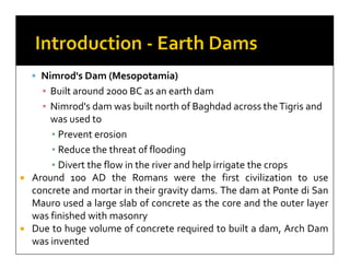 Earth and rockfill dams