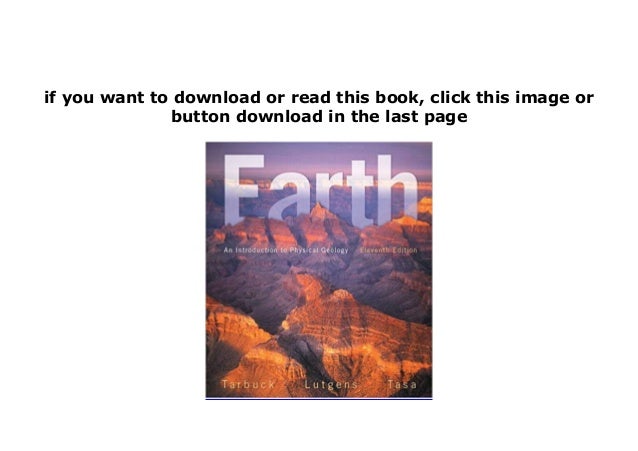 EBOOK_KINDLE Earth An Introduction to Physical Geology 11th Edition