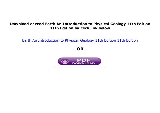 EBOOK_KINDLE Earth An Introduction to Physical Geology 11th Edition