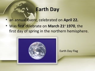 Earth day | PPT