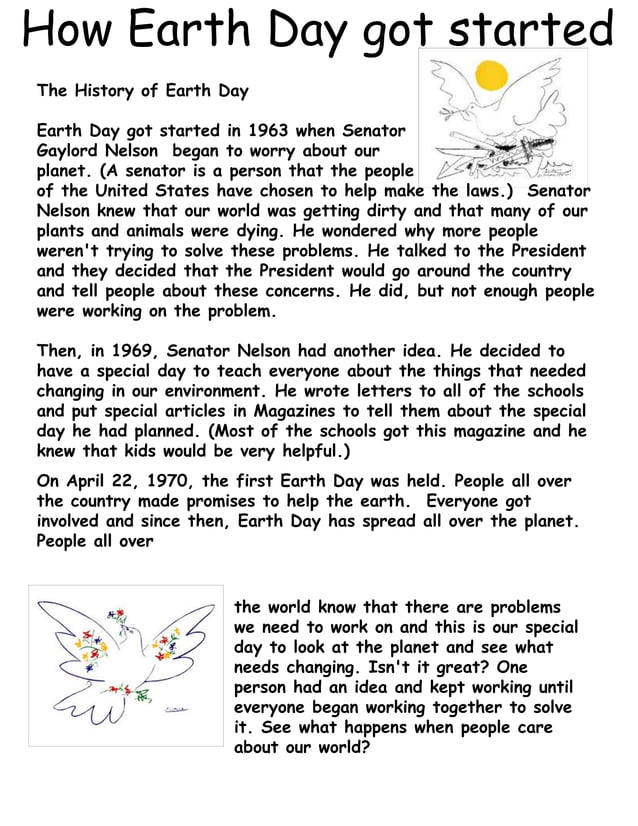 Earth day Facts for Kids - www.makemegenius.in