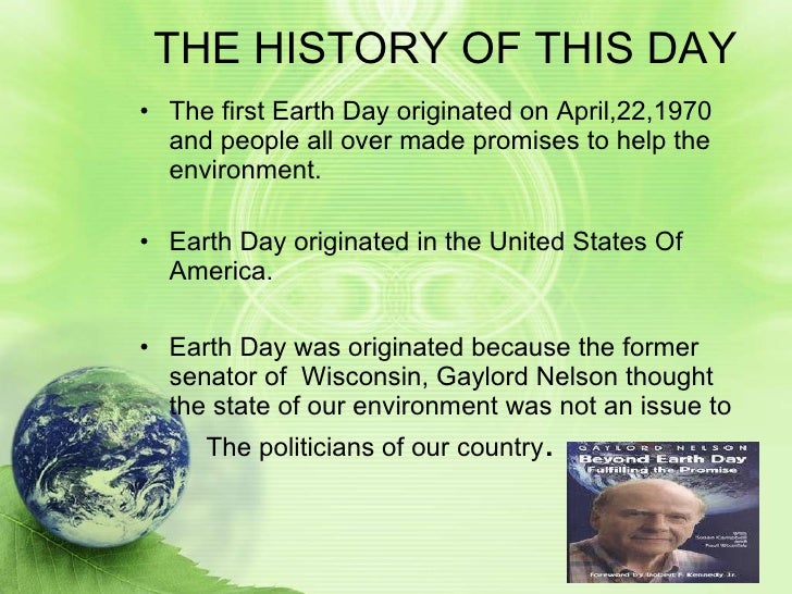 history of day for earth day 2010 history of day for earth day 2010