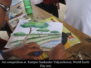 Art competition at  Kampur Sankardev Vidyaniketon, World Earth Day 2011 