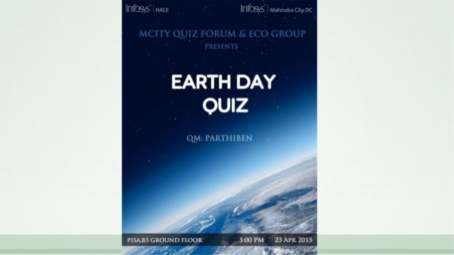 Earth Day Quiz 15 Earth Day Quiz 15