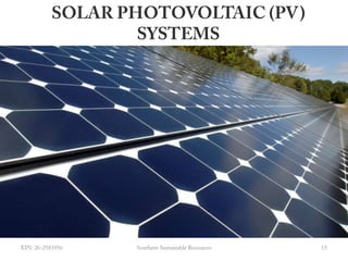 Renewable energy opportunities