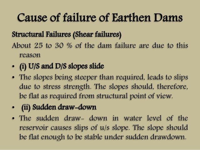 causes of failure of earthern dam Understanding dam failure even where high water is not the primary cause of dam failure the collapse of teton dam (an earthen embankment dam. causes of failure of earthern dam Understanding dam failure even where high water is not the primary cause of dam failure the collapse of teton dam (an earthen embankment dam.