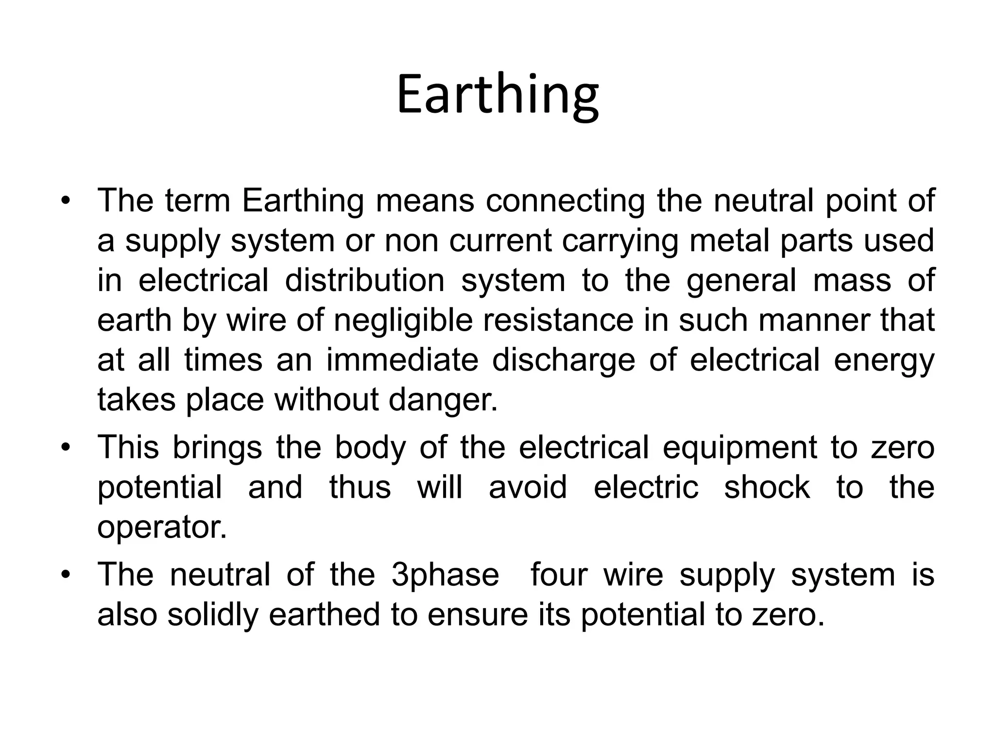 Earthing or Grounding PDF