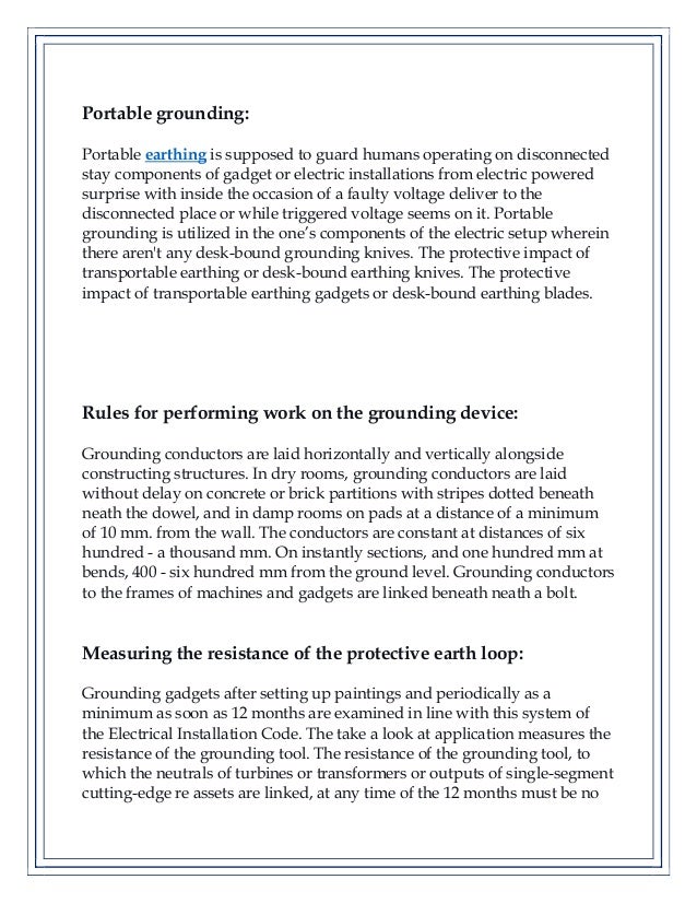 Operating Room Grounding Earthing and lightning protection | PDF