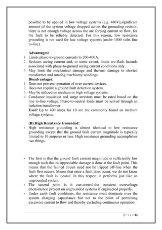 Earthing in electrical power systems | PDF
