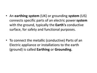 EARTHING IN POWER SYSTEM .pdfbcmn bvmshcvjsdmcvdhjch | PDF