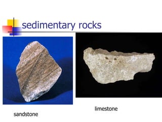 sedimentary rocks sandstone limestone 