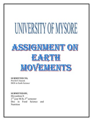 Earth movements