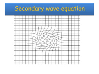 Secondary wave equation
 