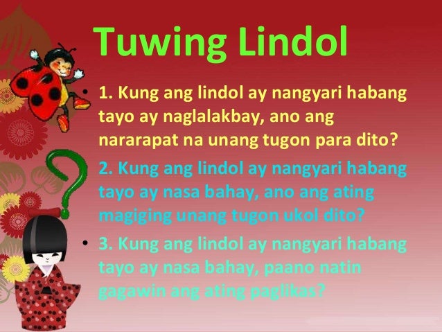 Mga Dapat Gawin Pag May Sunog Earthquake, sunog, tsunami atbp