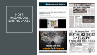 MOST
HAZARDOUS
EARTHQUAKES
 