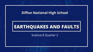 EARTHQUAKES AND FAULTS
Science 8 Quarter 2
Diffun National High School
 