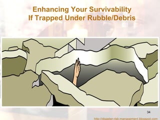 Enhancing Your Survivability If Trapped Under Rubble/Debris http://disaster-risk-management.blogspot.com  