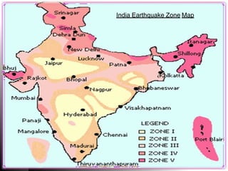 India Earthquake Zone Map
 
