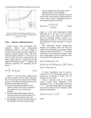 Earthquake ground motion and response spectra (Bijan Mohraz, Fahim ...