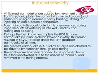 Earthquake stormsSometimes a series of earthquakes occur in a sort of earthquake storm, where the earthquakes strike a fault in clusters, each triggered by the shaking or stress redistribution of the previous earthquakes.Similar to aftershocks but on adjacent segments of fault, these storms occur over the course of years, and with some of the later earthquakes as damaging as the early ones.Such a pattern was observed in the sequence of about a dozen earthquakes that struck the North Anatolian Fault in Turkey in the 20th century and has been inferred for older anomalous clusters of large earthquakes in the Middle East.