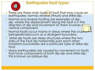Earthquakes are caused mostly by rupture of geological faults, but also by other events such as volcanic activity, landslides, mine blasts, and nuclear tests.