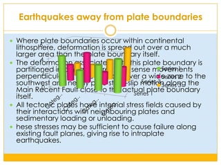 An earthquake's point of initial rupture is called its focus or hypocenter. The epicenter is the point at ground level directly above the hypocenter.