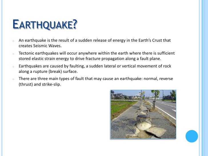 Earthquake Powerpoint