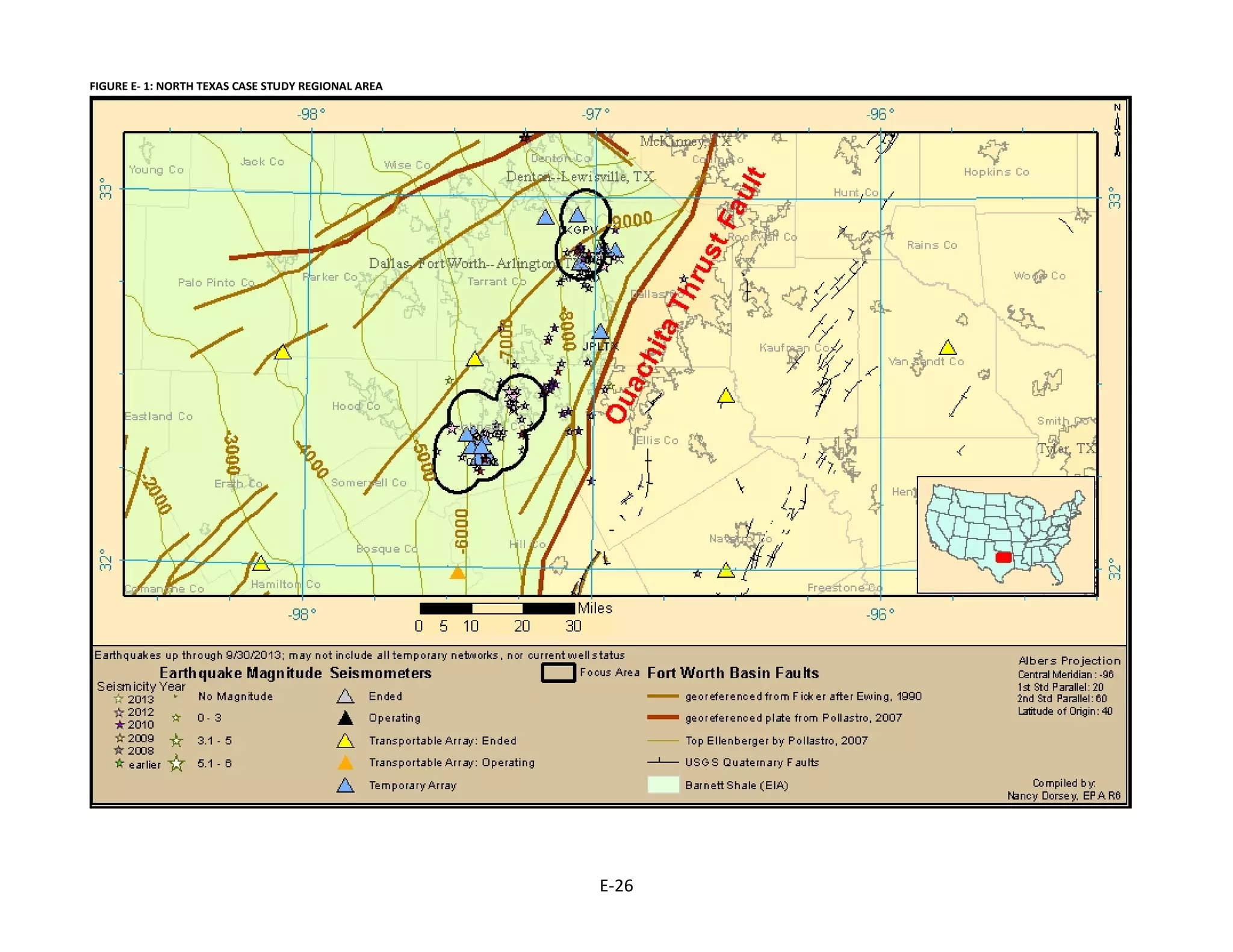 FIGURE E- 1: NORTH TEXAS CASE STUDY REGIONAL AREA
E-26
 