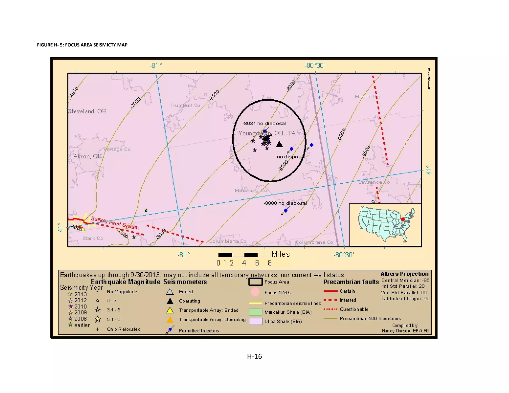 FIGURE H- 5: FOCUS AREA SEISMICTY MAP
H-16
 