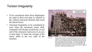 Earthquake resistant analysis and design of multistoried building | PPTX