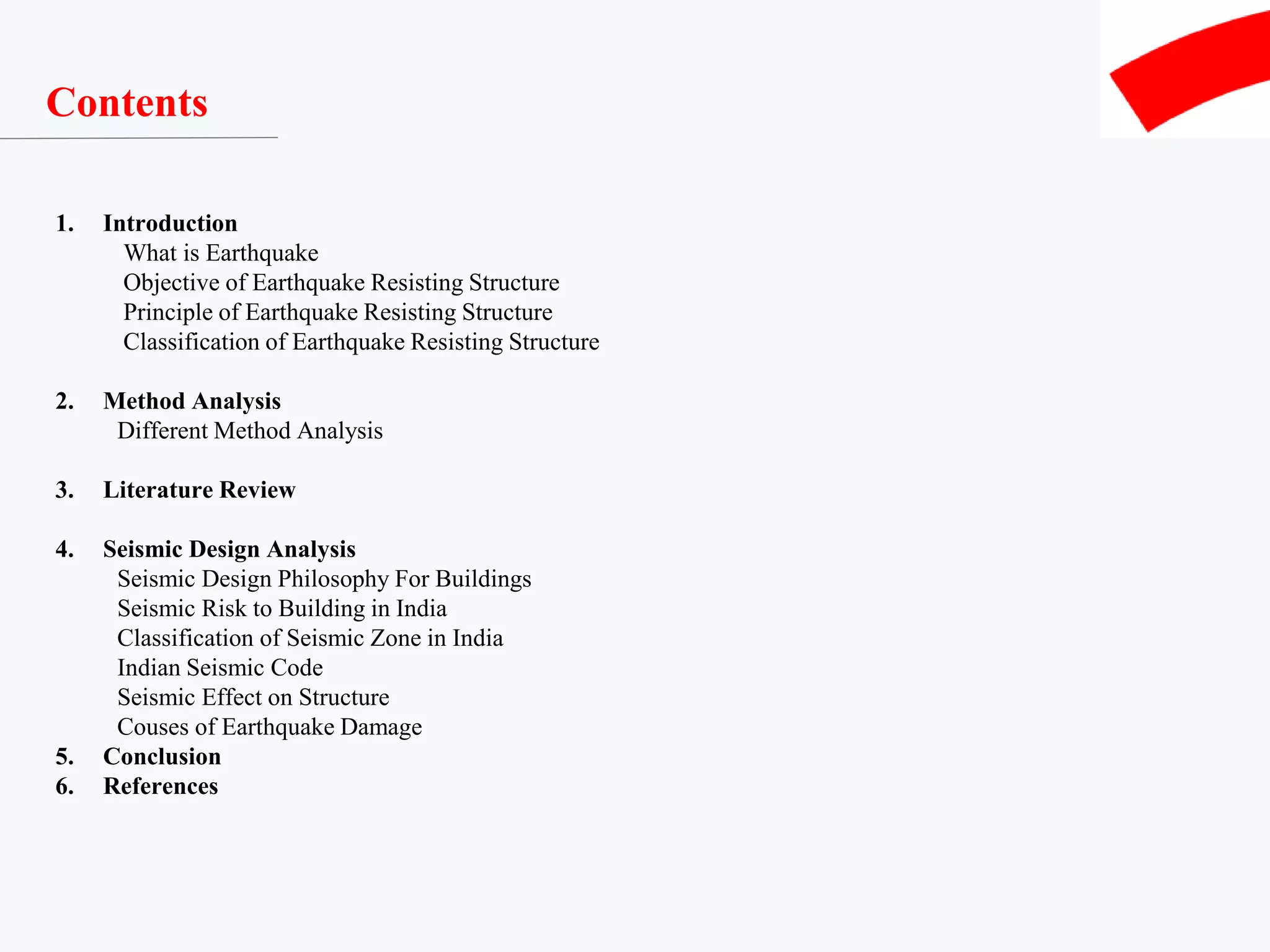 Earthquake Resistant Structure (Seismic Analysis) | PPTX