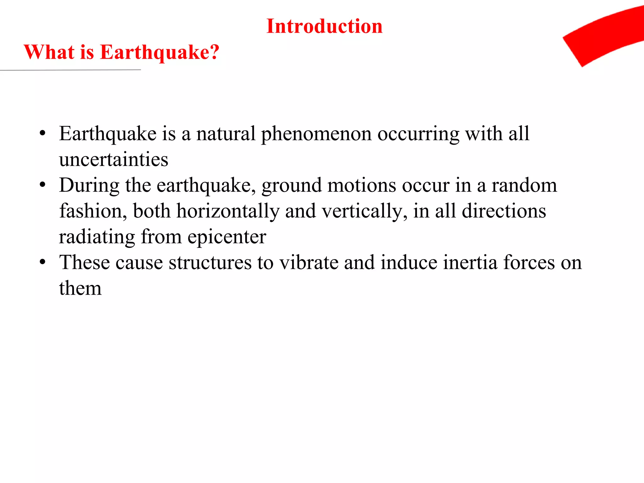 Earthquake Resistant Structure (Seismic Analysis) | PPTX