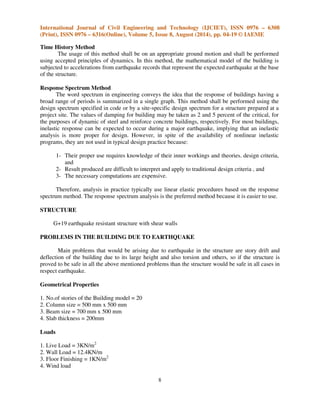 Earthquake risks and effective of earthquake load and wind load on ...