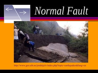 Normal Fault http://www.geo.uib.no/jordskjelv/index.php?topic=earthquakes&lang=en   