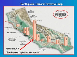 Earthquake Hazard Potential Map




Parkfield, CA
“Earthquake Capital of the World”
 